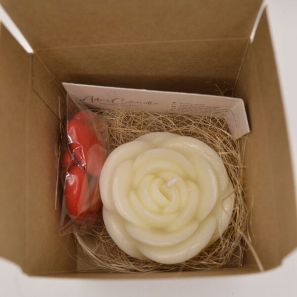 candela rosa confezione bomboniera